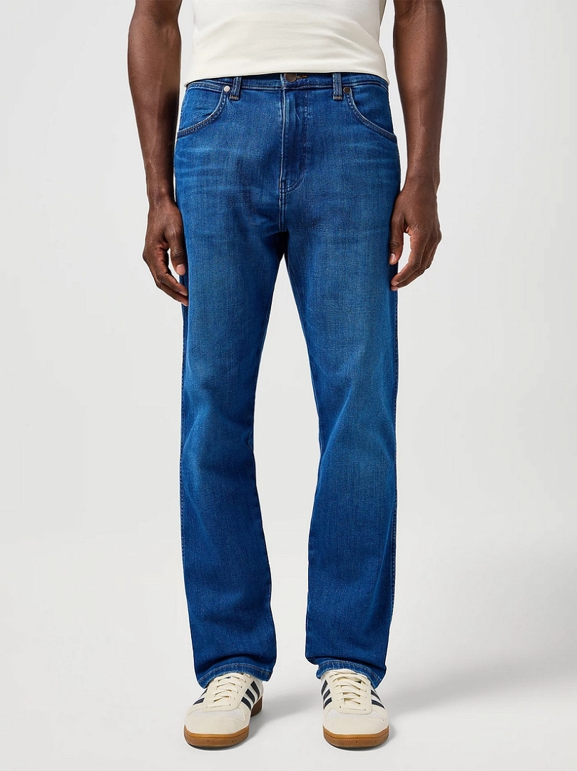MESKIE SPODNIE JEANSOWE WRANGLER FRONTIER DIGITAL BLUE 112362454