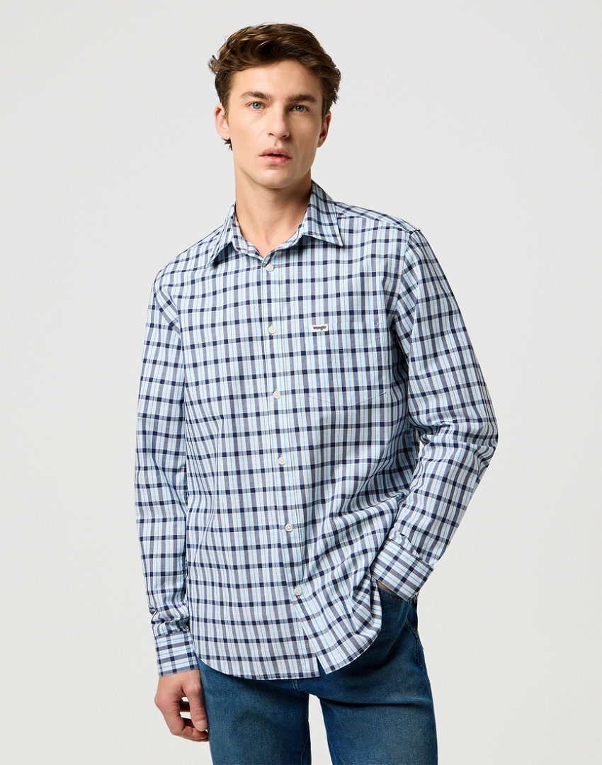 MESKA KOSZULA WRANGLER 1 PKT SHIRT CERULEAN 112371552