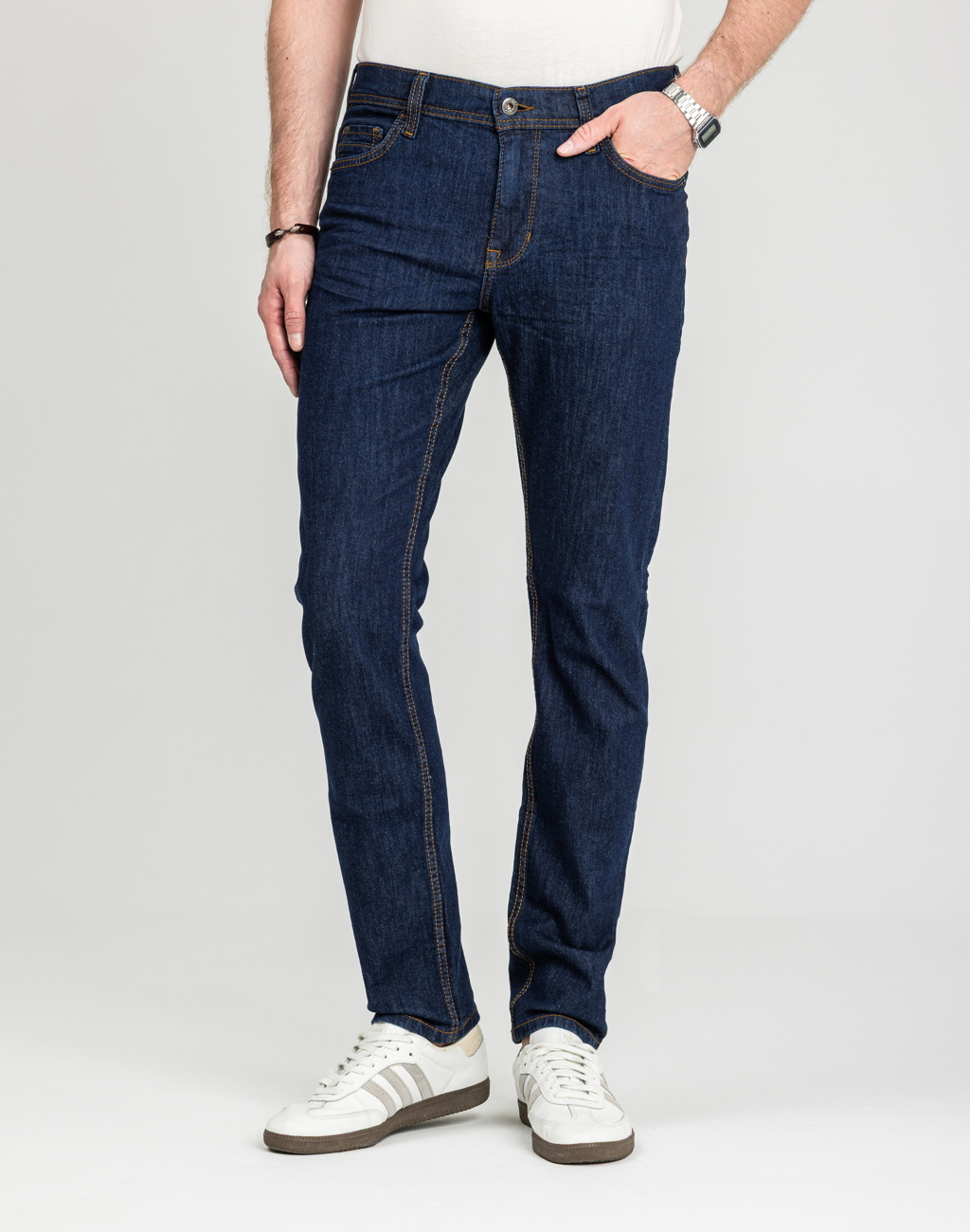 Męskie Spodnie Jeansowe Mustang Style Vegas Slim Denim Blue 1018015 5000 901