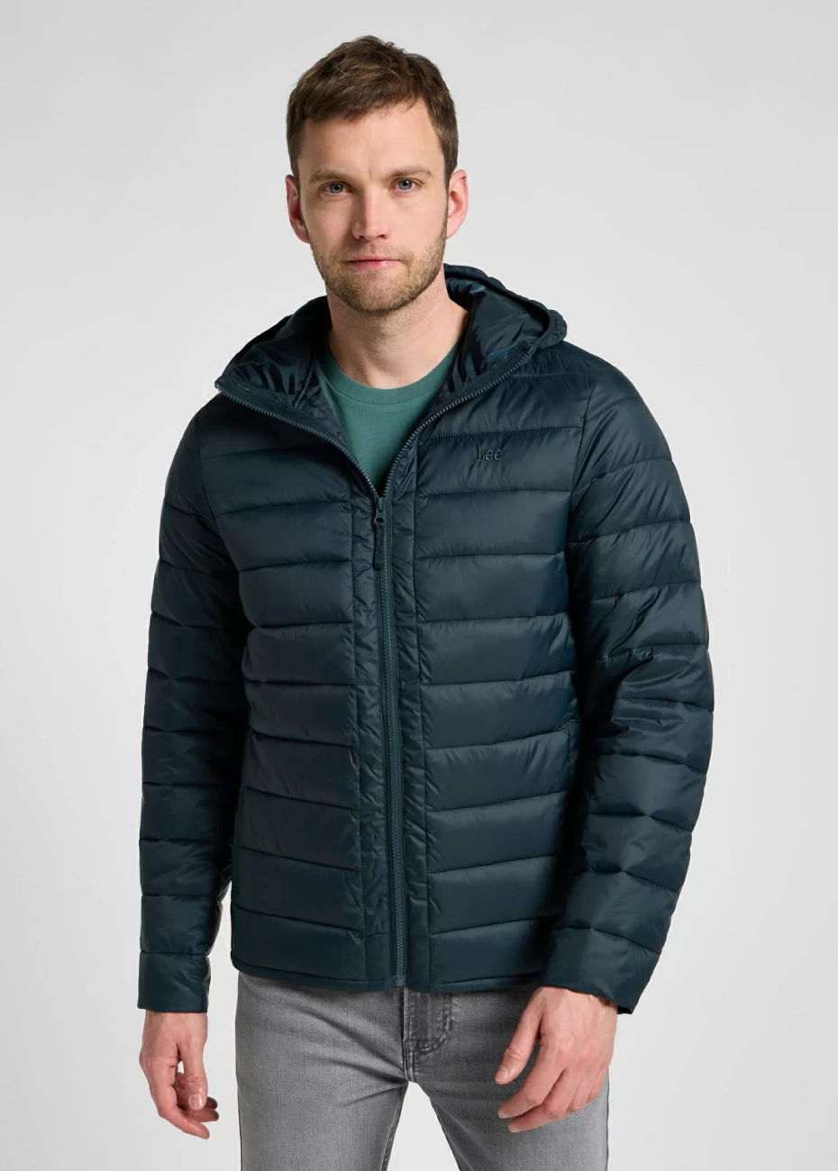 LEE MĘSKA KURTKA ZIMOWA LEE PUFFER JACKET CHARCOAL 112355704