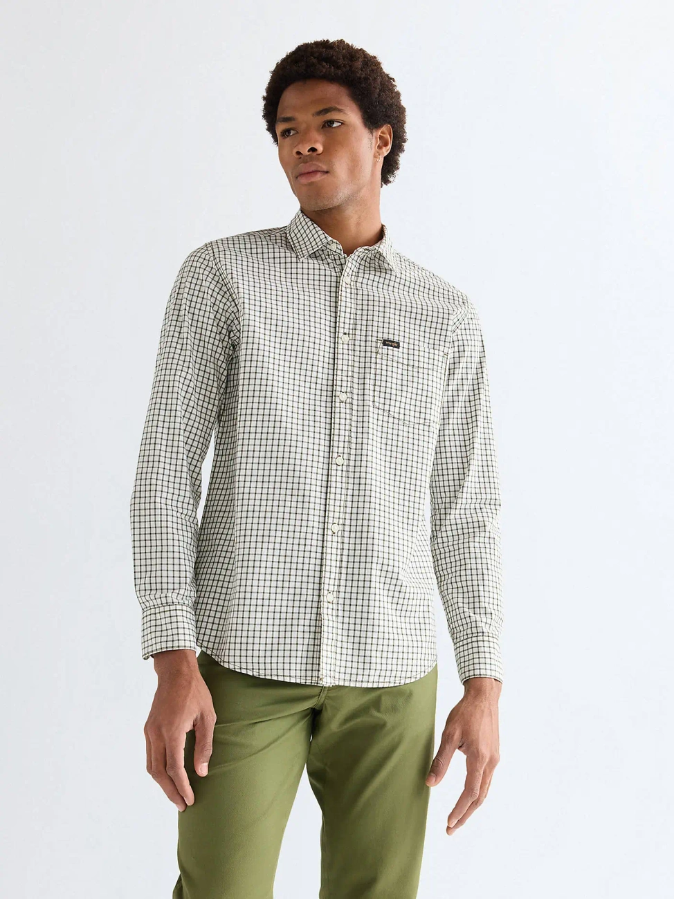 MESKA KOSZULA WRANGLER 1 PKT SHIRT DEEP DEPTHS 112378034