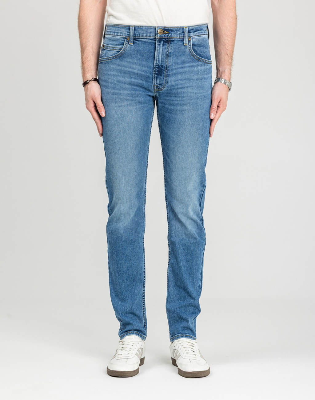 MĘSKIE SPODNIE LEE RIDER RUGGED BLUES 112378736