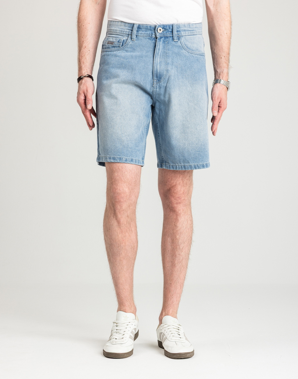 Męskie Spodenki Jeansowe Marcus Justin 2236 Shorts Light Blue Snow 2-7000166