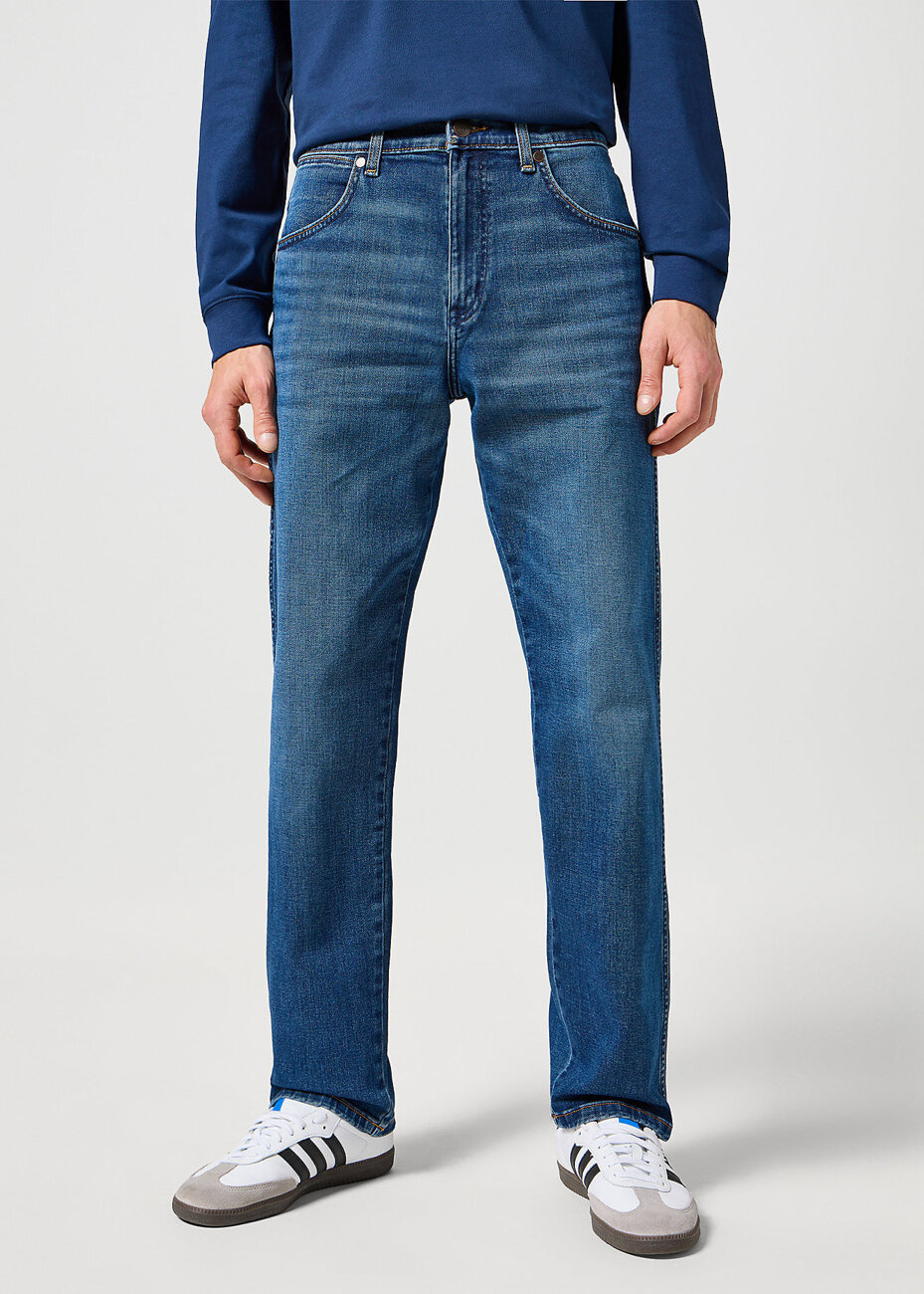 WRANGLER MĘSKIE SPODNIE JEANSOWE FRONTIER OUTLAW INDIGO 112356829 W16V008826