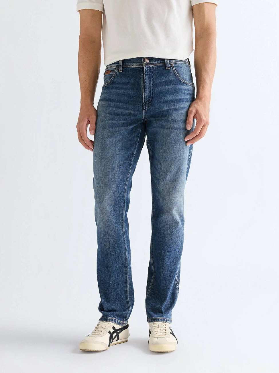 MESKIE SPODNIE WRANGLER TEXAS SLIM RUST BELT 112377808