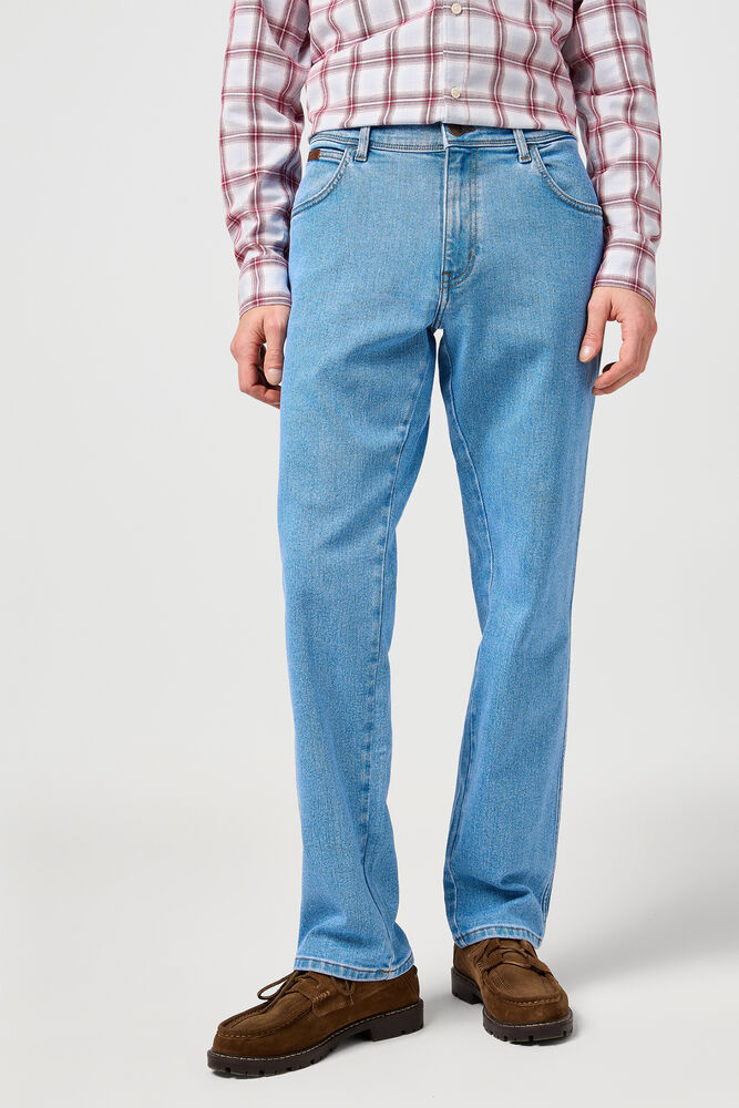 WRANGLER MĘSKIE SPODNIE JEANSOWE TEXAS SKYLINE SPLASH 112362344