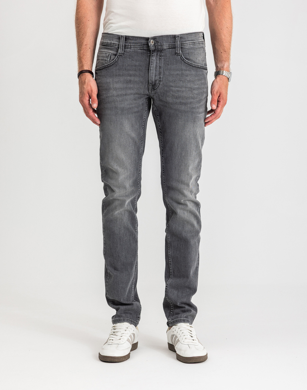 Męskie Spodnie Jeansowe Mustang Style Oregon Tapered Denim Black 1017124 4000 203