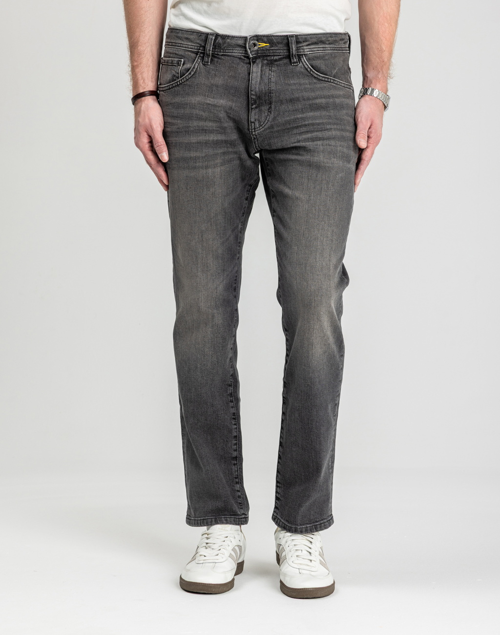Męskie Spodnie Jeansowe Tom Tailor TTJOSH REGULAR grey denim 1048363 10210