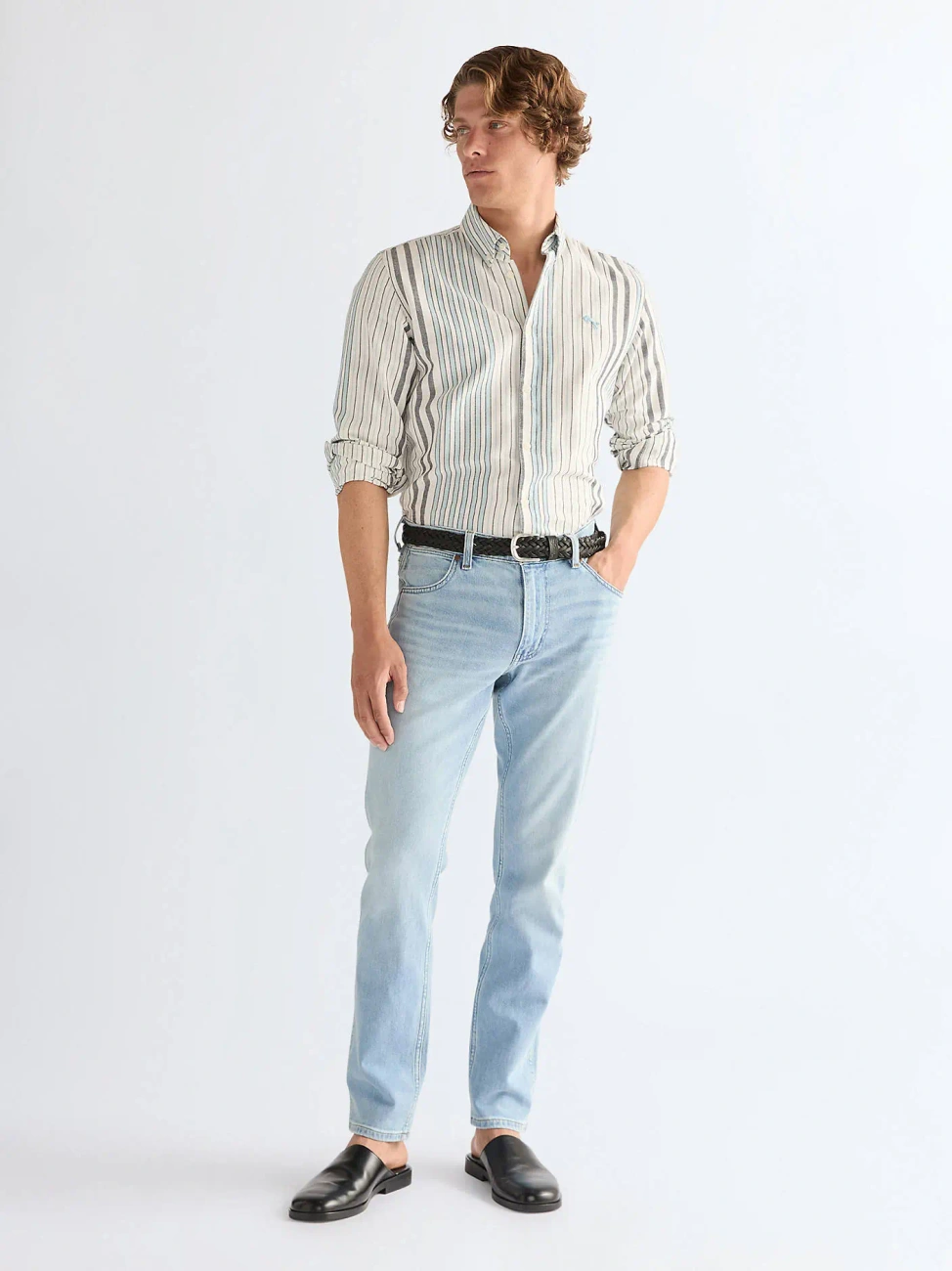 MESKIE SPODNIE WRANGLER GREENSBORO FIRELIGHT 112378688