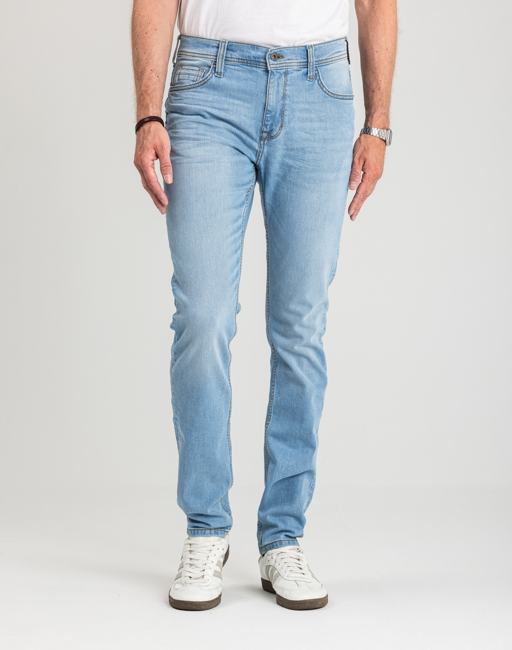Męskie Spodnie jeansowe Mustang Style Vegas Slim Denim Blue 1018073 5000 401