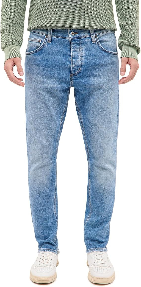 Męskie Spodnie Jeansowe Mustang Style Toledo Tapered Denim Blue 1016326 5000 314