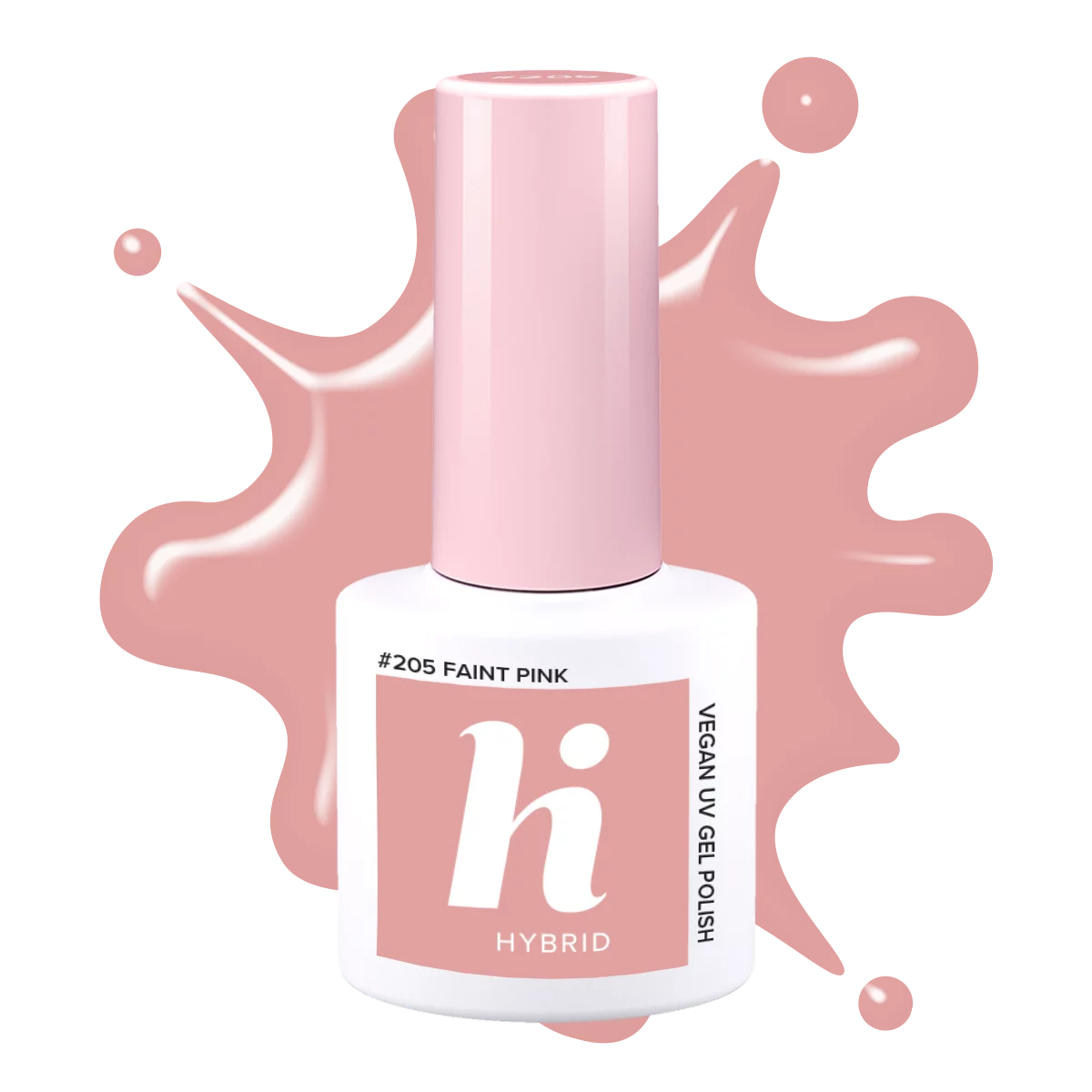 Semilac #205 hi hybrid lakier hybrydowy Faint Pink