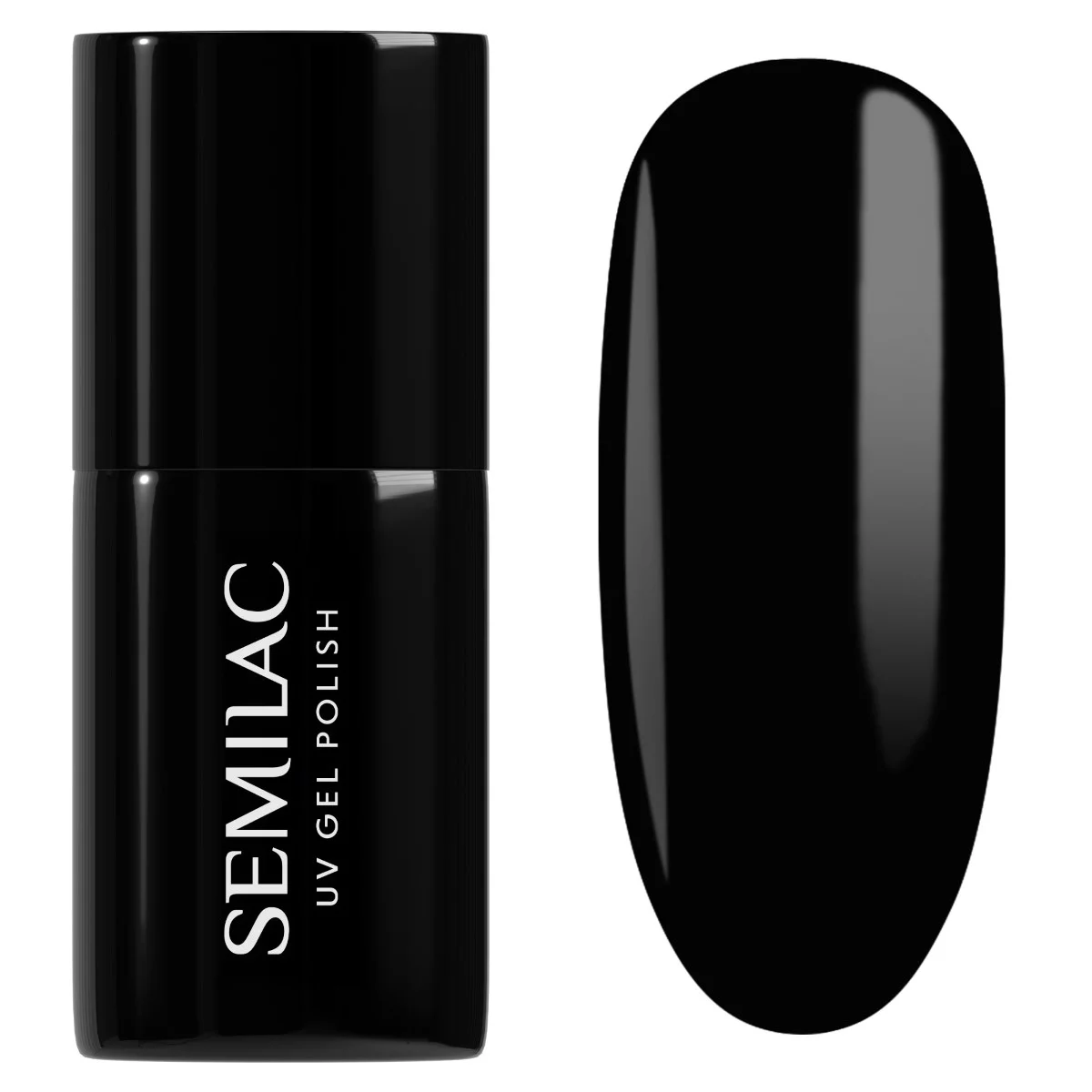 Semilac 300 Lakier hybrydowy Semilac Perfect Black (kolekcja Super Cover)