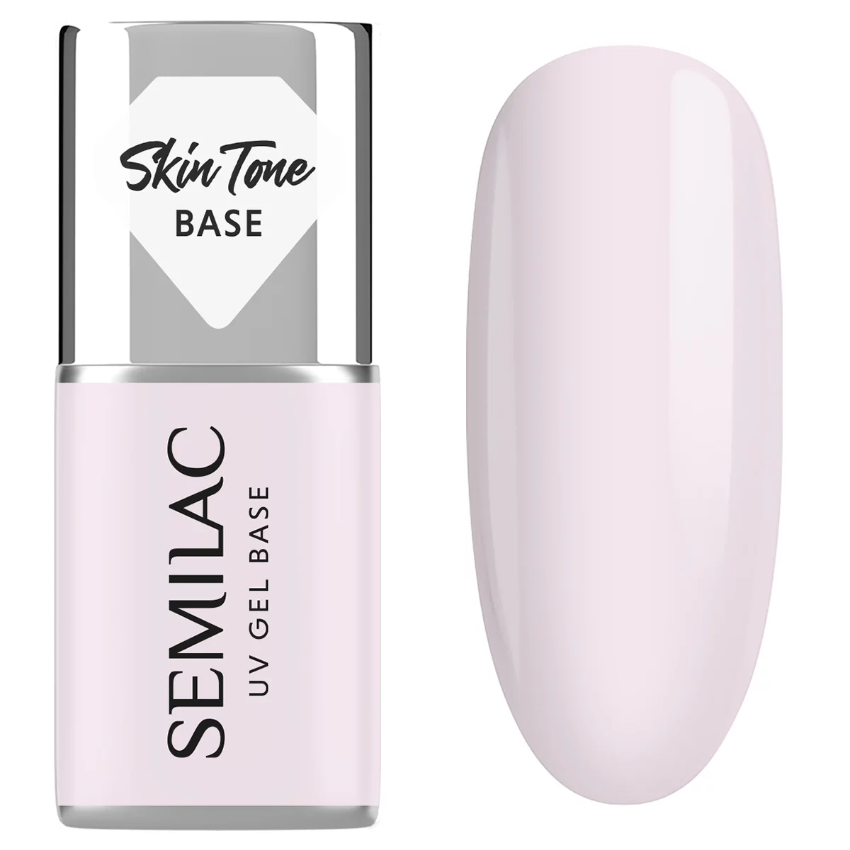 Semilac Baza do lakierów hybrydowych Skin Tone Cover Base Natural Pink
