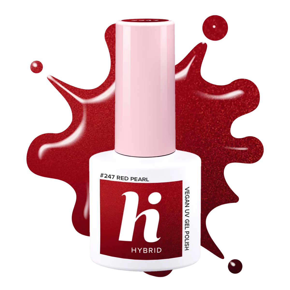 Semilac #247 hi hybrid CARNIVAL lakier hybrydowy Red Pearl