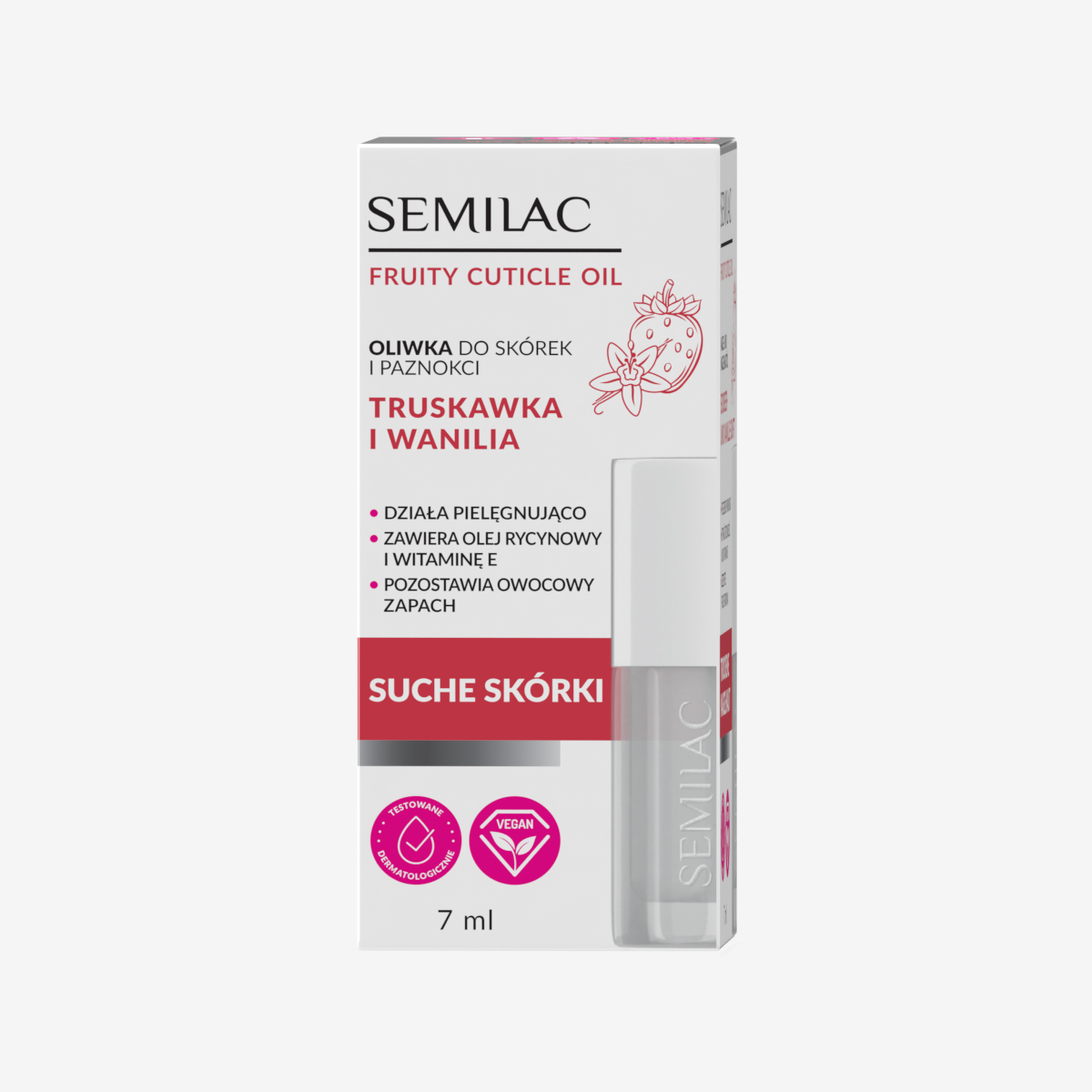 Semilac Nail oil Strawberry Vanilla
