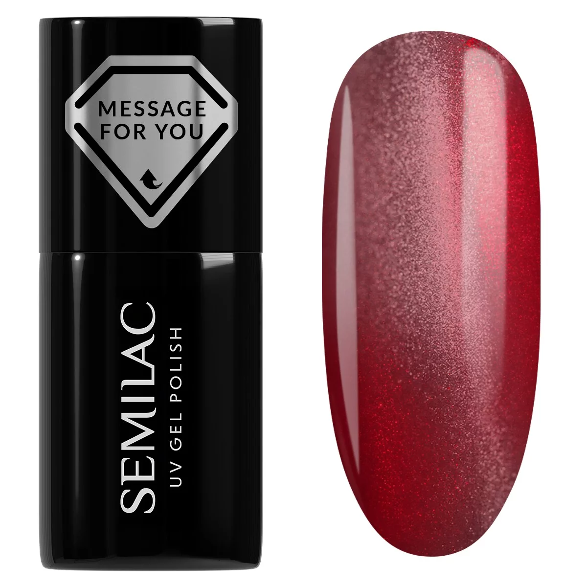 Semilac 736 Semilac Lakier Hybrydowy Crimson Jelly Gloss