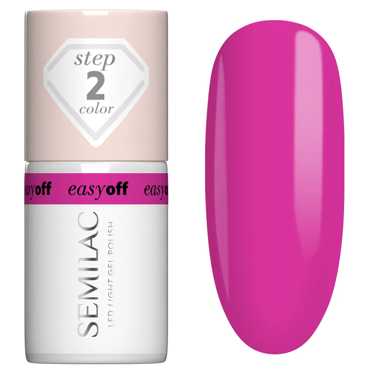 Semilac L16 Semilac EASY OFF Lakier do paznokci LED LIGHT Magenta Crush