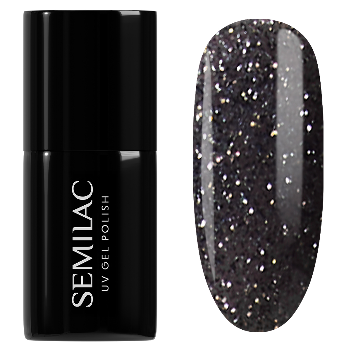 Semilac 959 Semilac Lakier Hybrydowy Disco Black