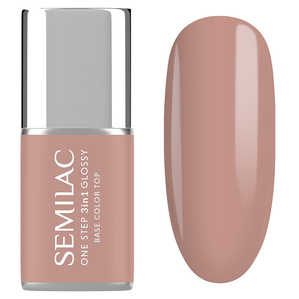 Semilac S210 Semilac Lakier hybrydowy One Step 3in1 Glossy French Beige