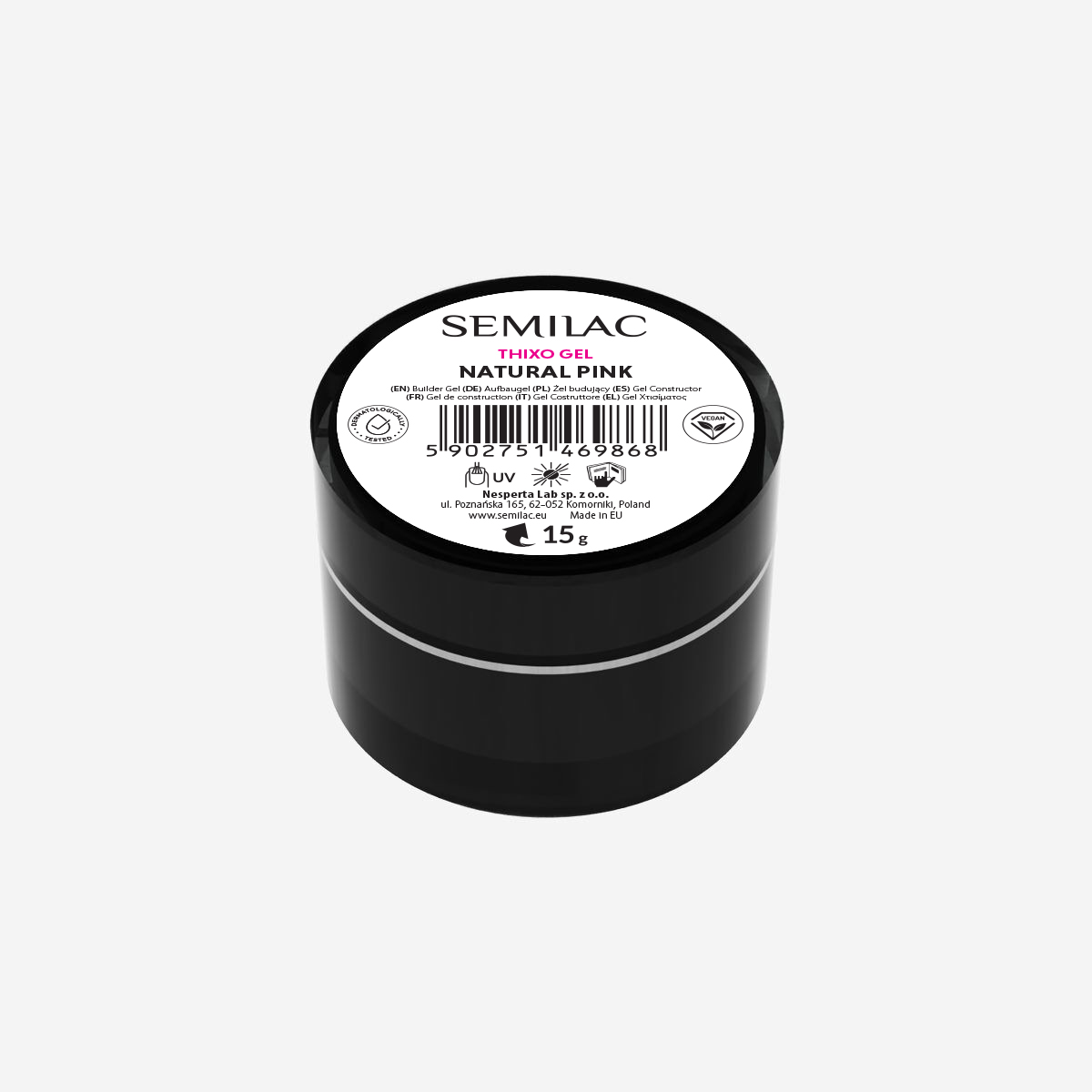 Semilac Żel Budujący Thixo Gel Natural Pink