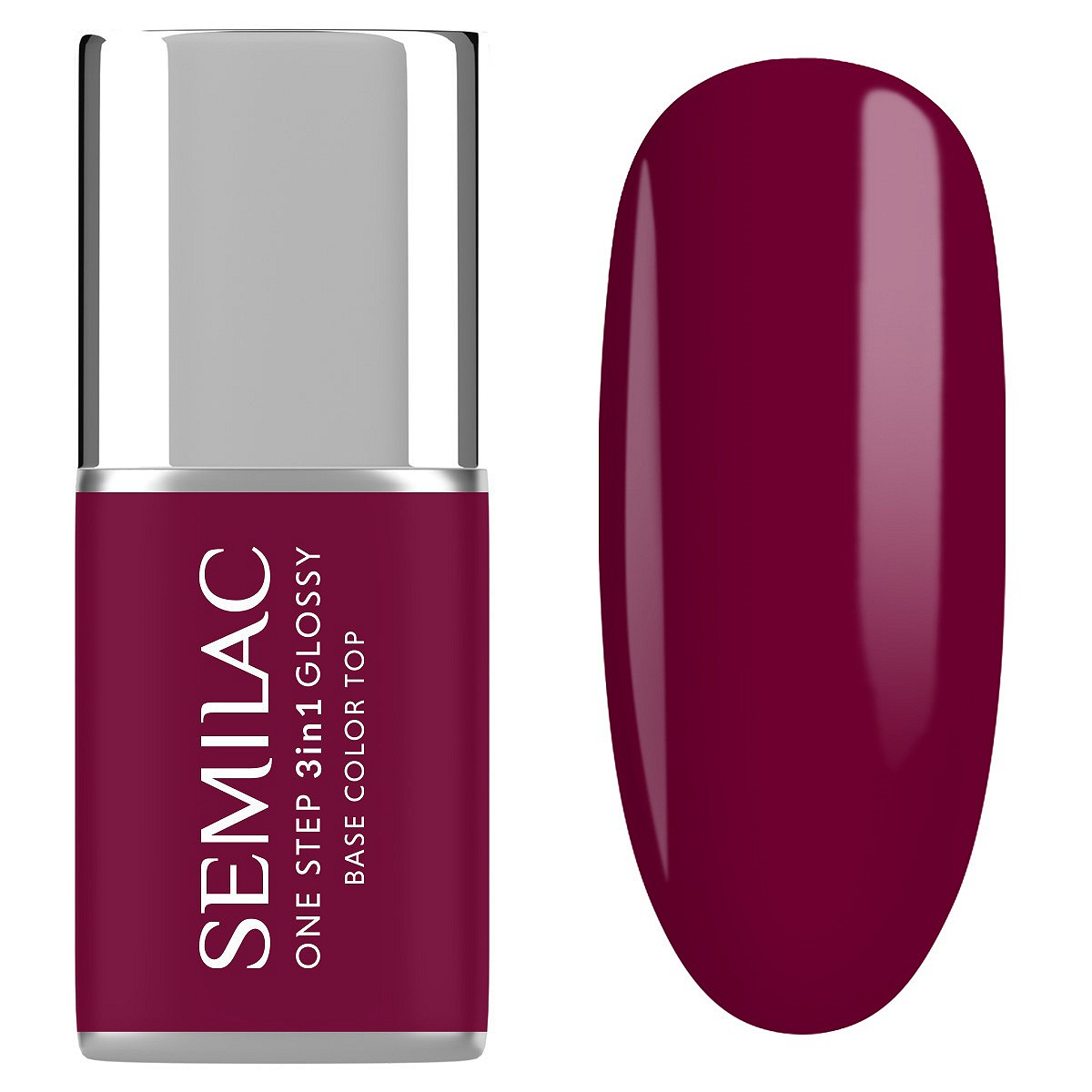 Semilac S775 Semilac Lakier hybrydowy One Step 3in1 Glossy Plum Wine