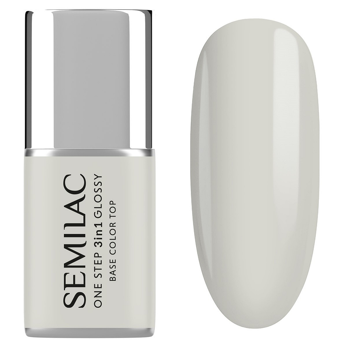 Semilac S110 Semilac Lakier hybrydowy One Step 3in1 Glossy The White
