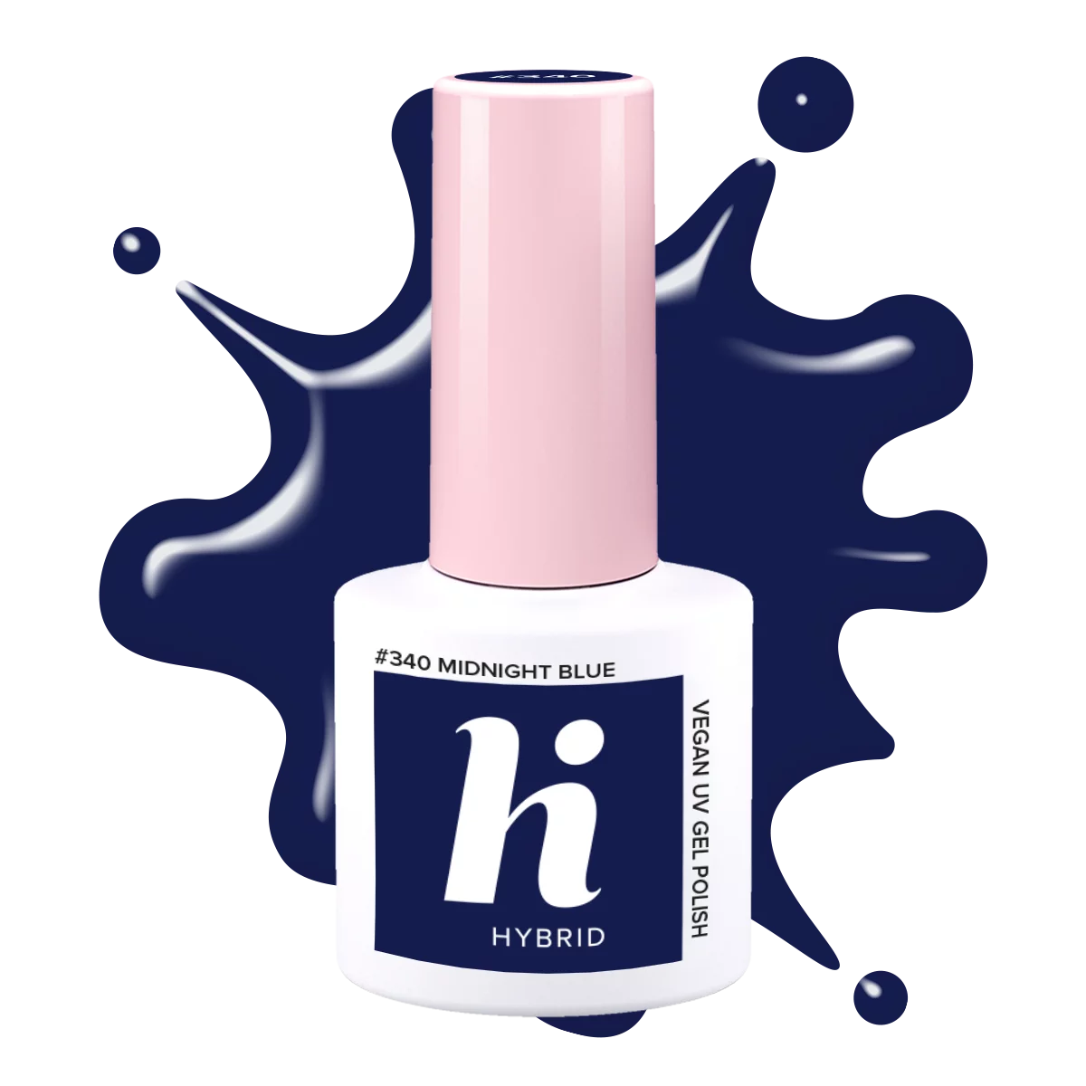 Semilac #340 hi hybrid lakier hybrydowy Midnight Blue
