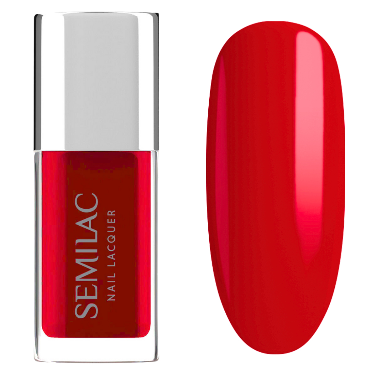 Semilac 120 Semilac Lakier Klasyczny Nail Lacquer Neon Red