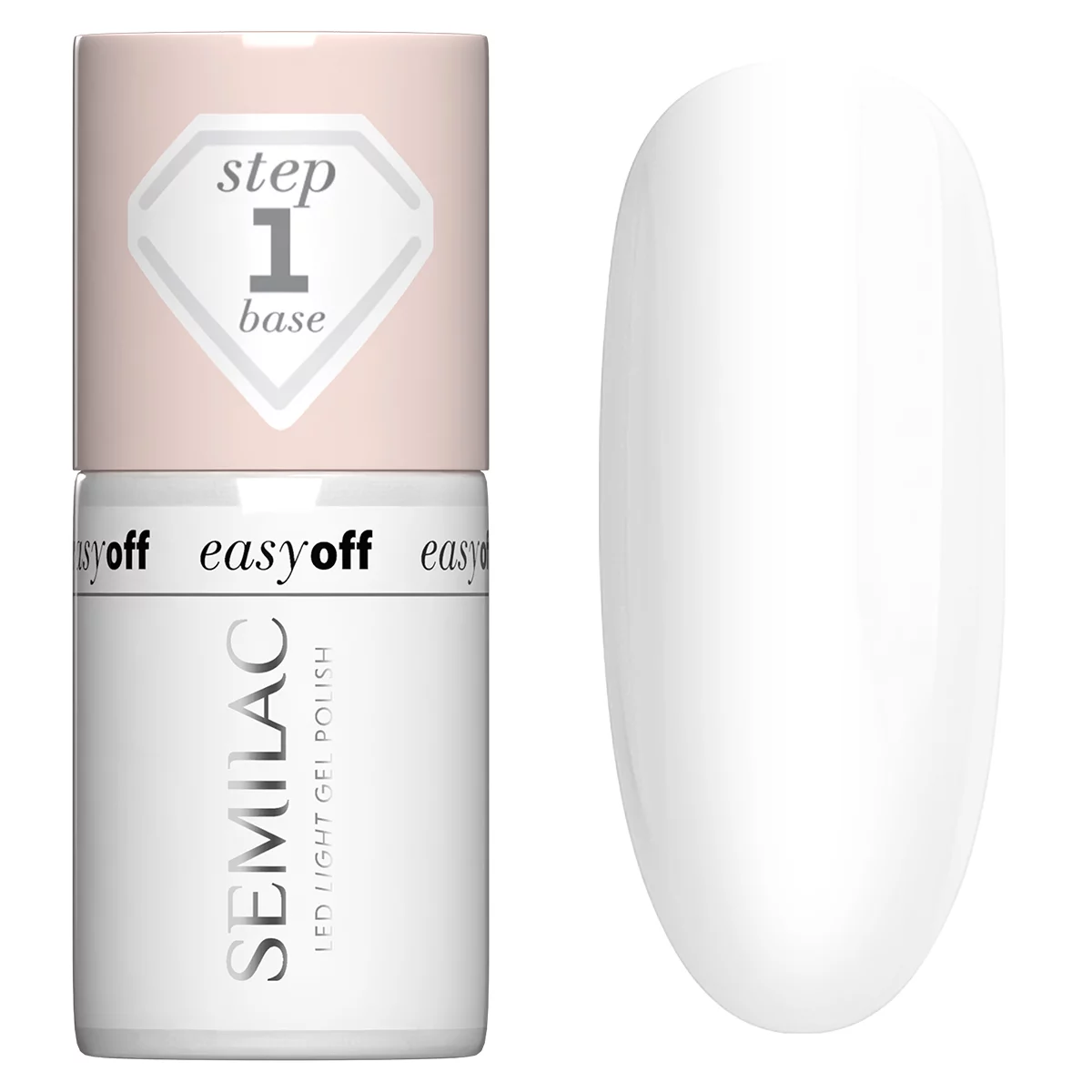 Semilac EASY OFF Baza do lakieru do paznokci LED LIGHT