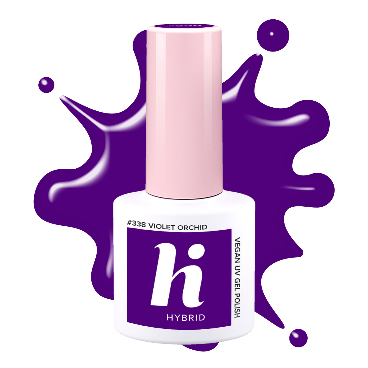 Semilac #338 hi hybrid lakier hybrydowy Violet Orchid
