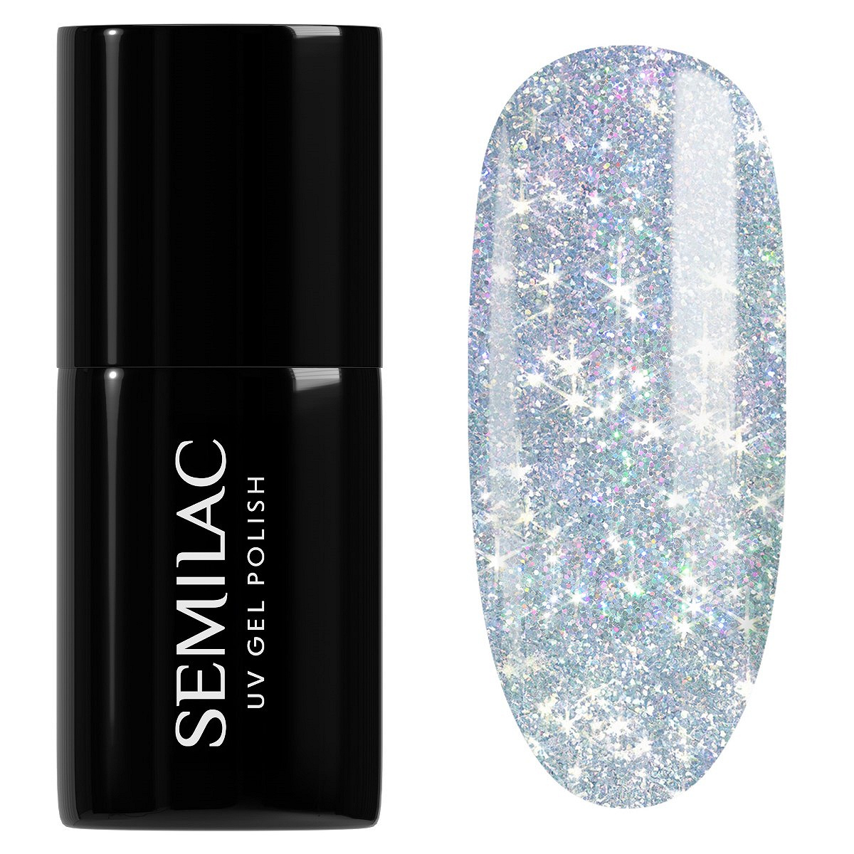 Semilac 460 Semilac Lakier hybrydowy Silver Fireworks