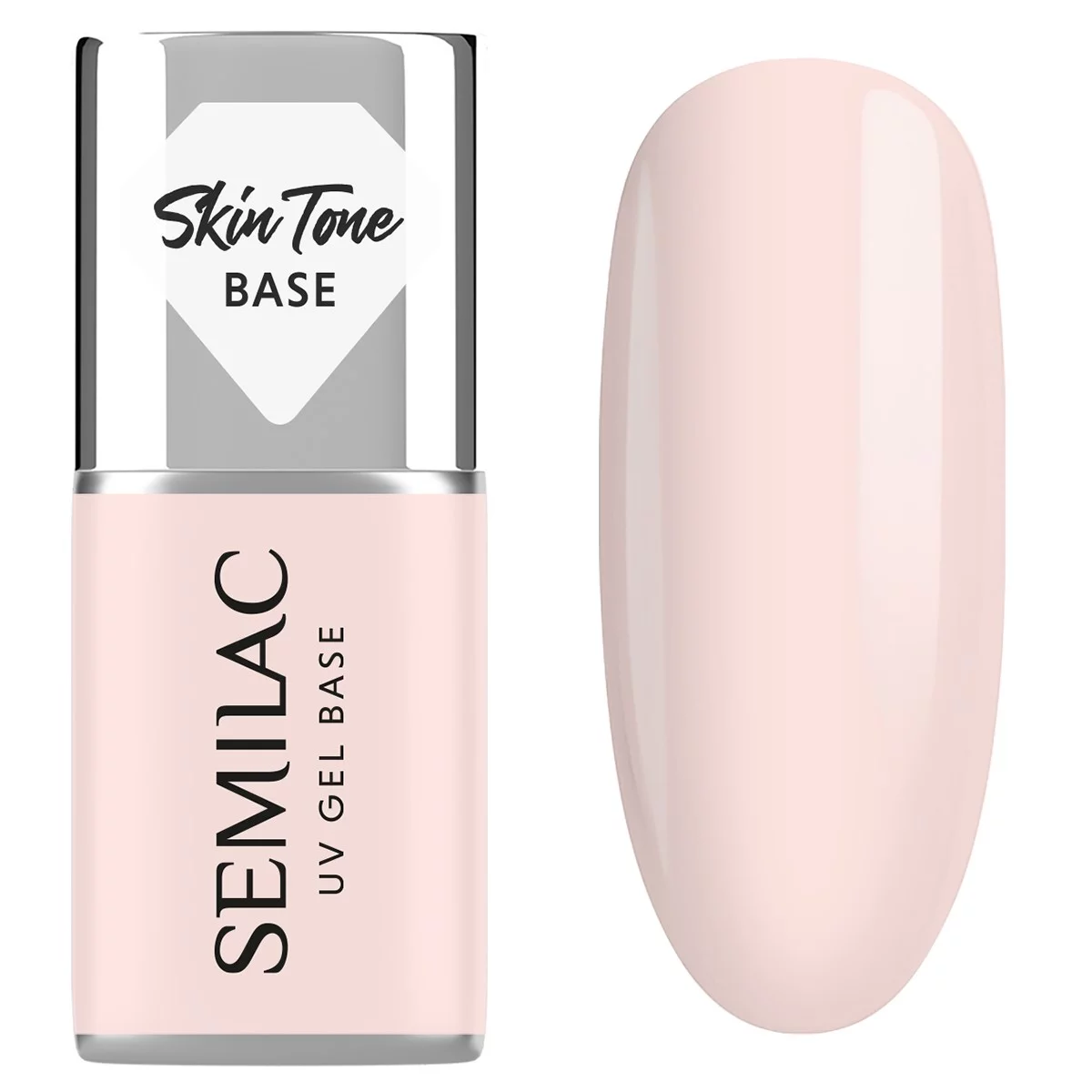 Semilac Baza do lakierów hybrydowych Skin Tone Cover Base Rose Beige