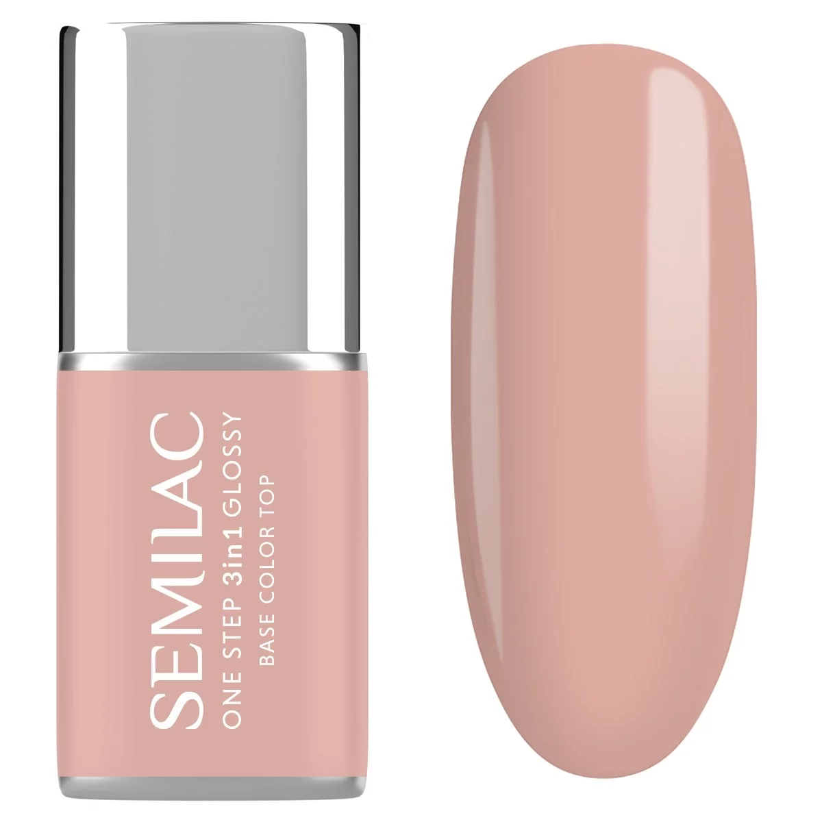 Semilac S450 Semilac Lakier hybrydowy One Step 3in1 Glossy Light Peach