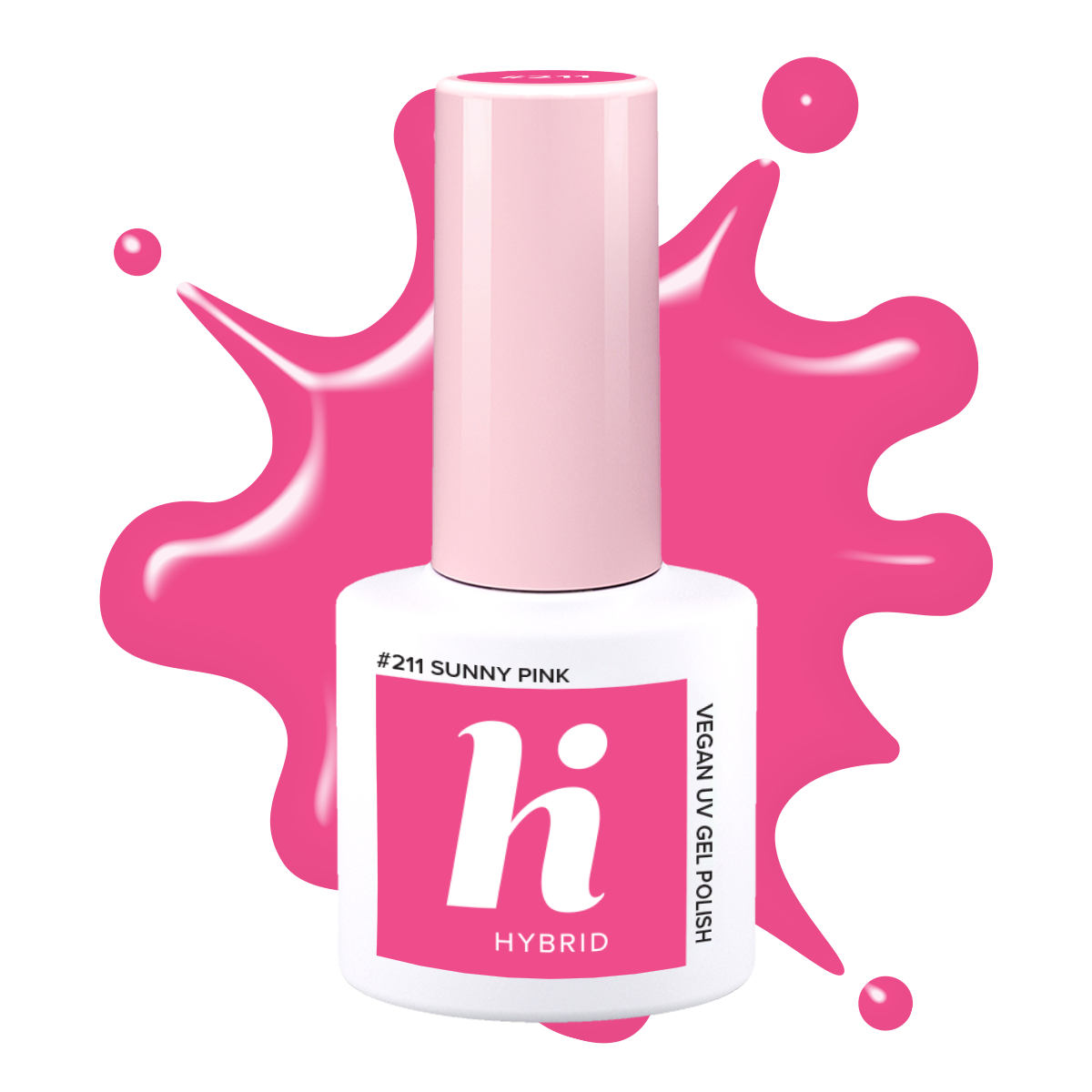 Semilac #211 hi hybrid lakier hybrydowy Sunny Pink