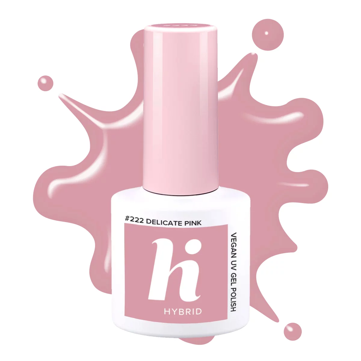 Semilac #222 hi hybrid lakier hybrydowy Delicate Pink HF