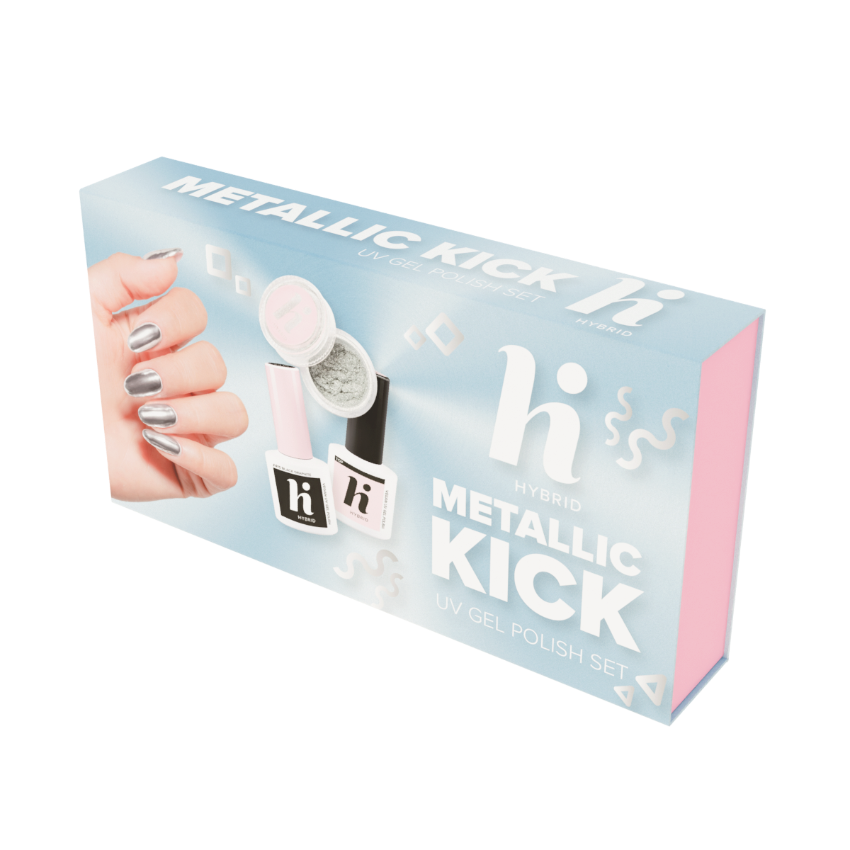 Semilac Hi hybrid METALIC KICK set