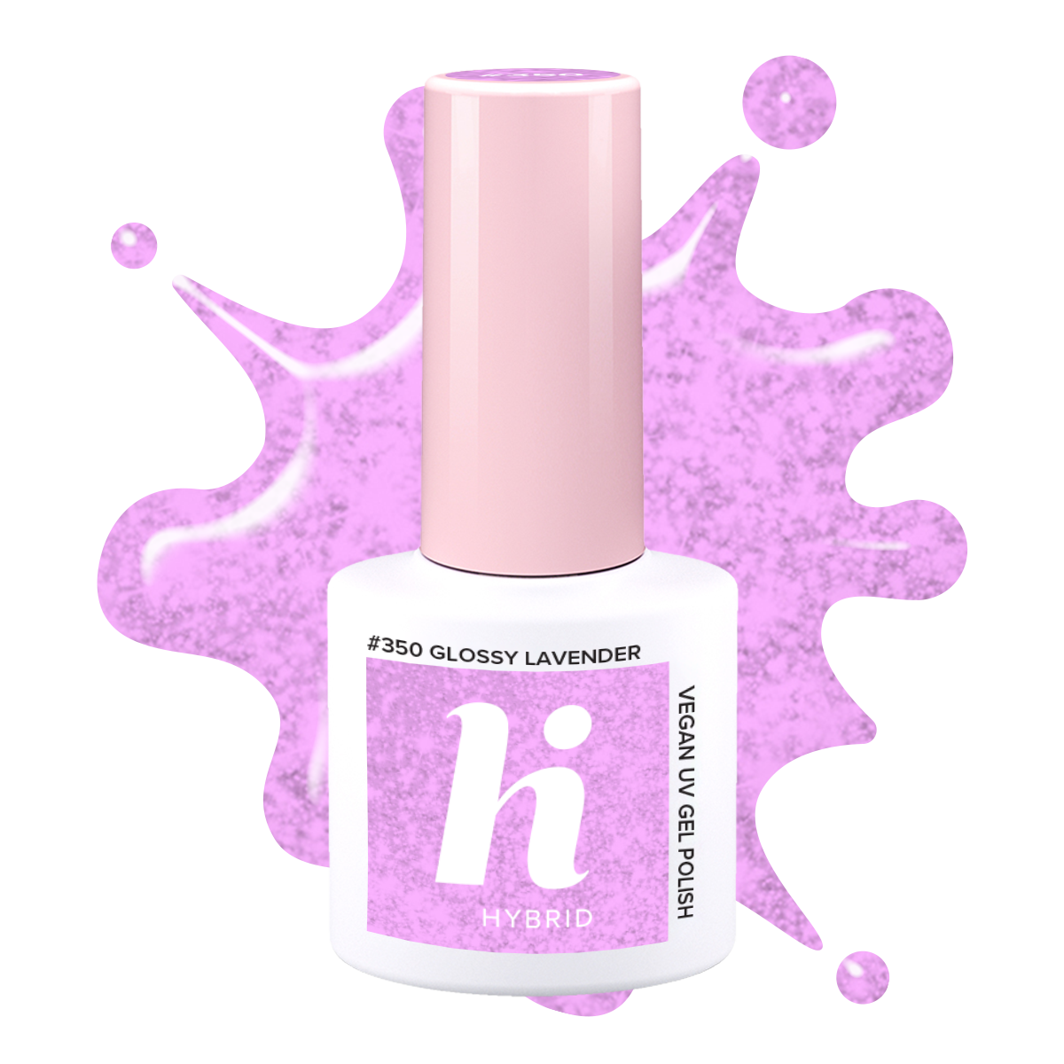 Semilac #350 hi hybrid lakier hybrydowy Glossy Lavender