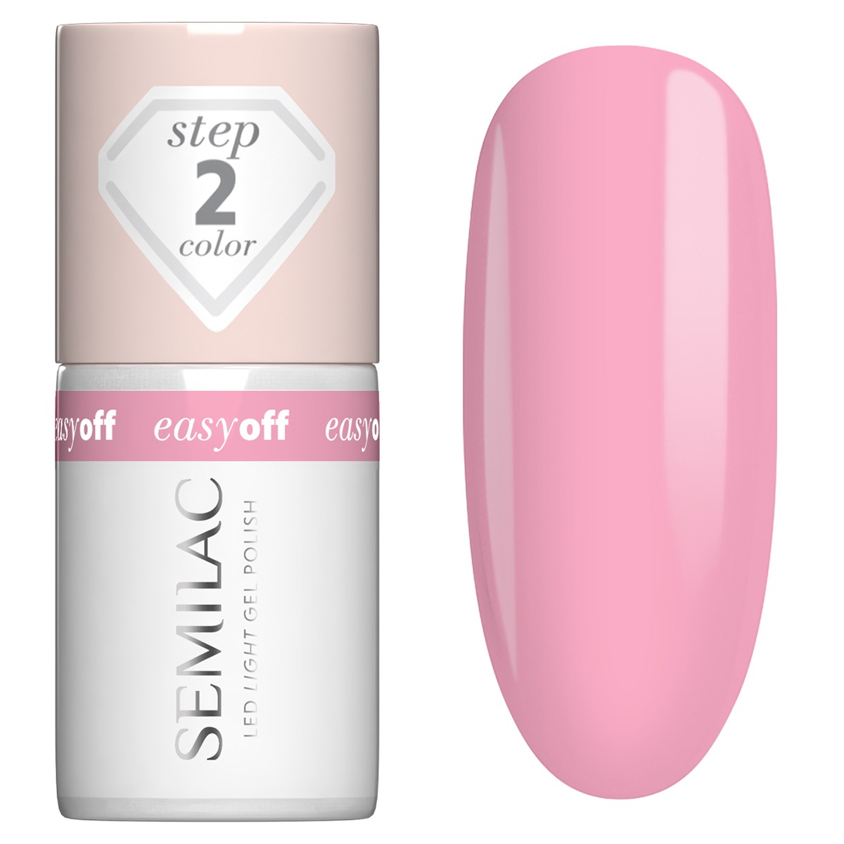 Semilac L27 Semilac EASY OFF Lakier do Paznokci LED LIGHT Pop Pink