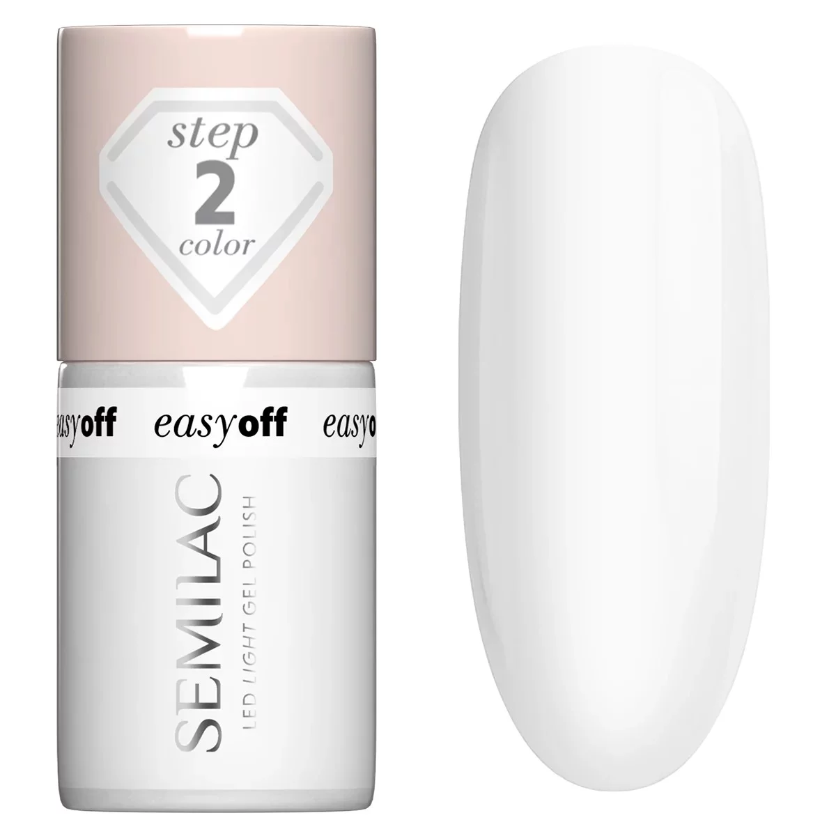 Semilac L01 Semilac EASY OFF Lakier do Paznokci LED LIGHT Coconut Milk