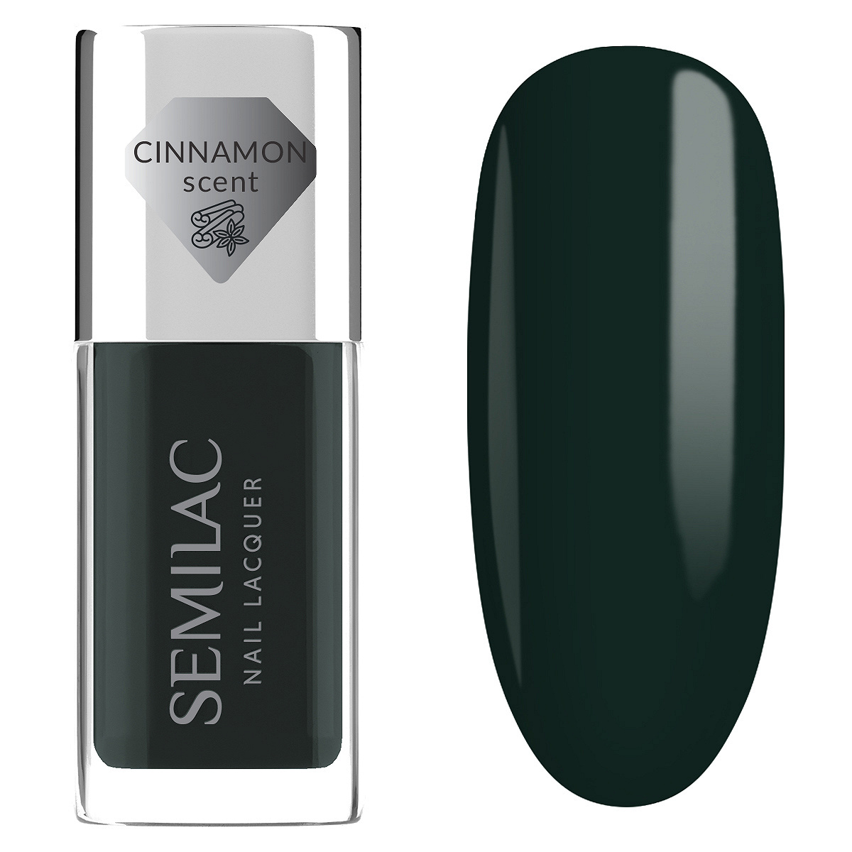 Semilac 114 Semilac Lakier Klasyczny Nail Lacquer Bottle Green