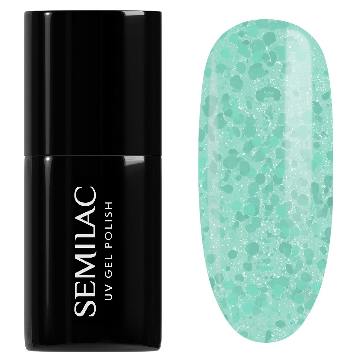 495 Semilac Lakier Hybrydowy Mint Glacier 7 ml