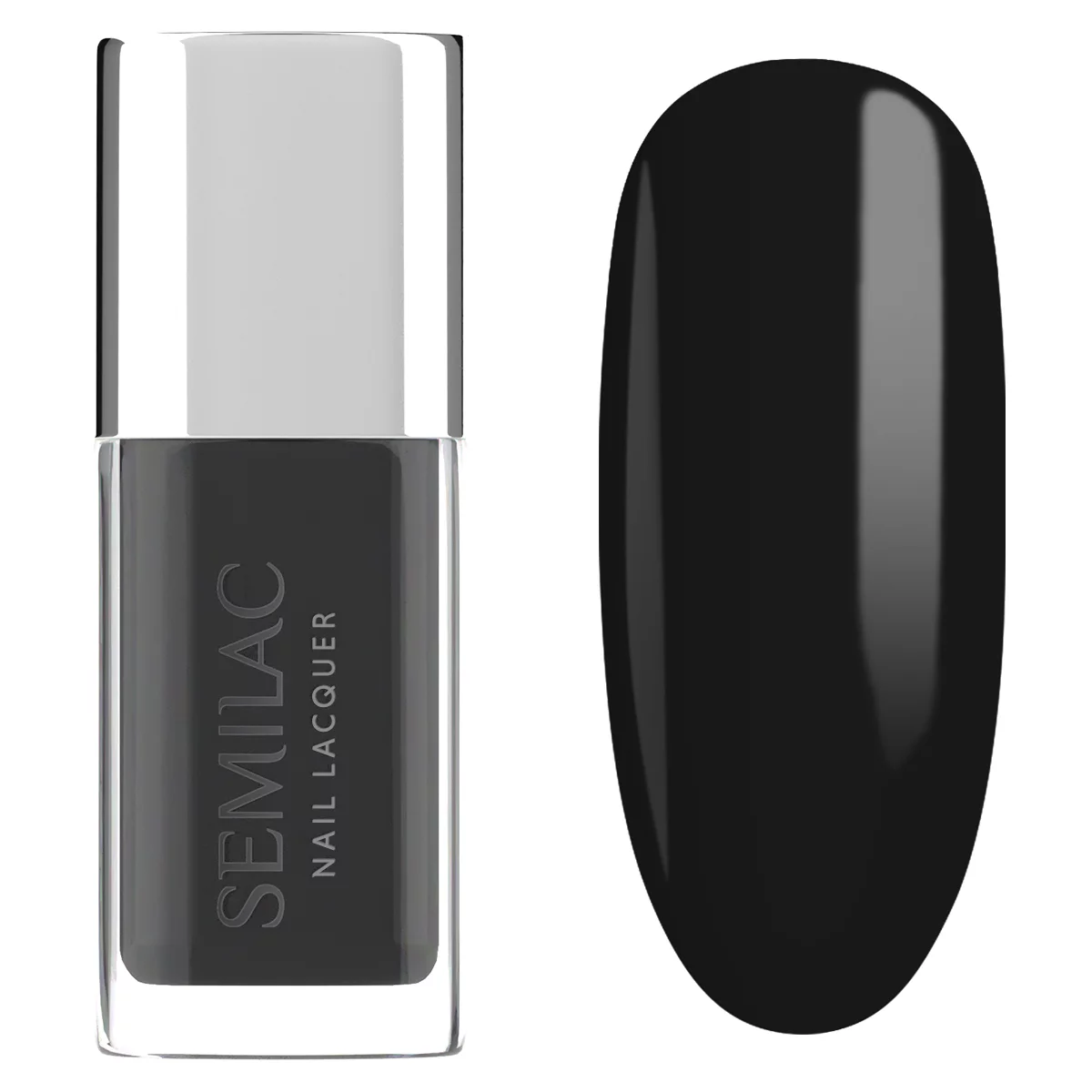 Semilac 109 Semilac Lakier Klasyczny Nail Lacquer Classic Black