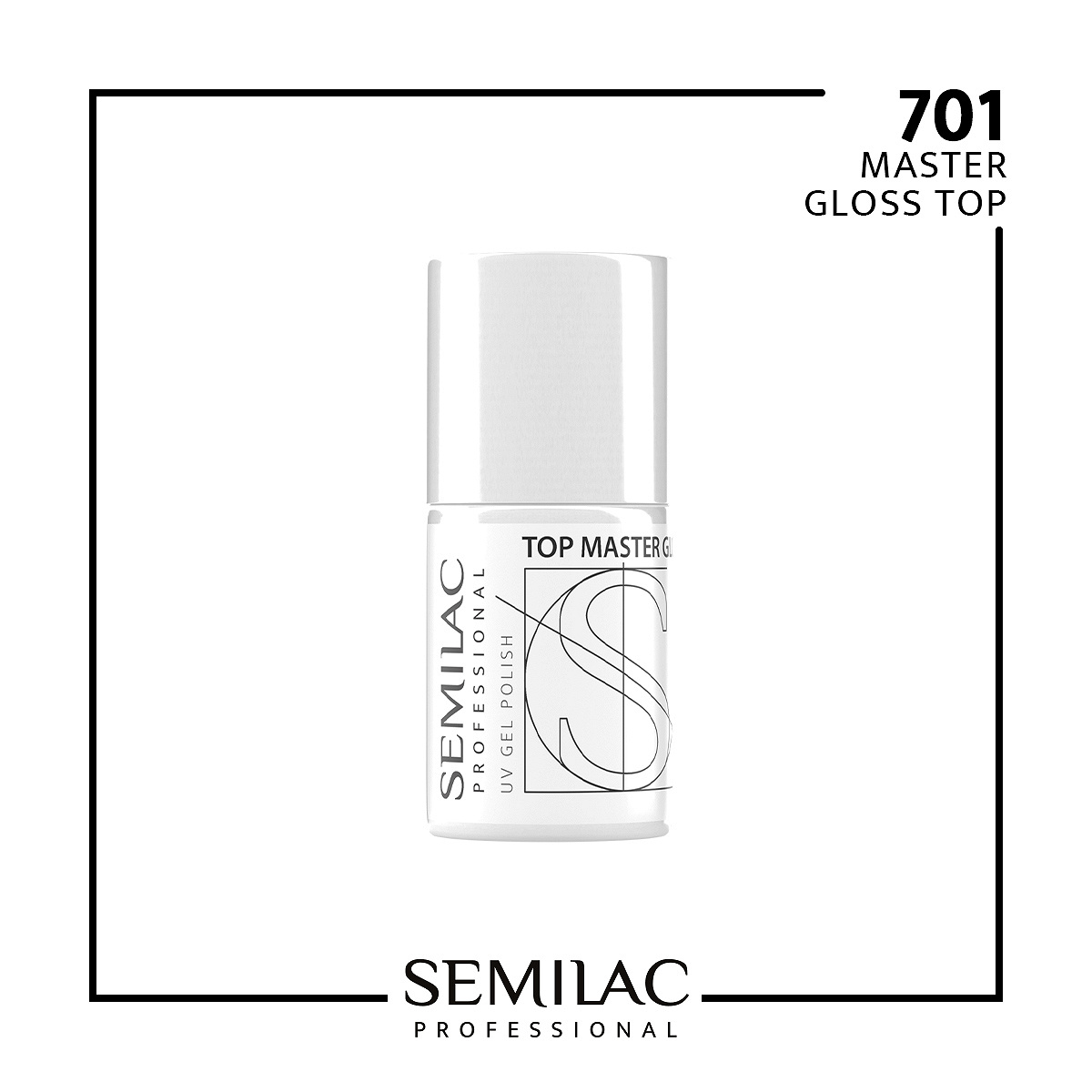 Semilac 701 Semilac Professional Top do lakierów hybrydowych Master Gloss