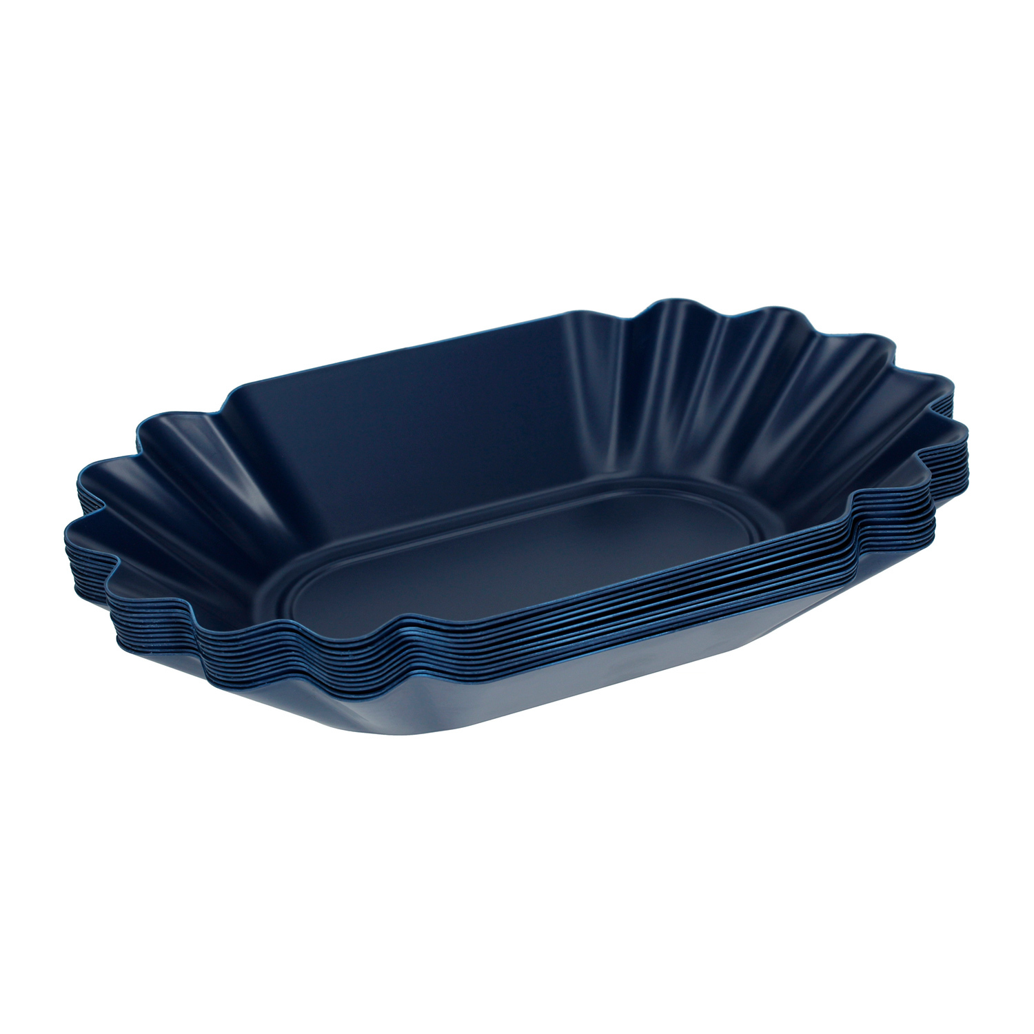 Фото - Інший посуд Rhino Blue Oval Cupping Tray (12) RWBEANBL