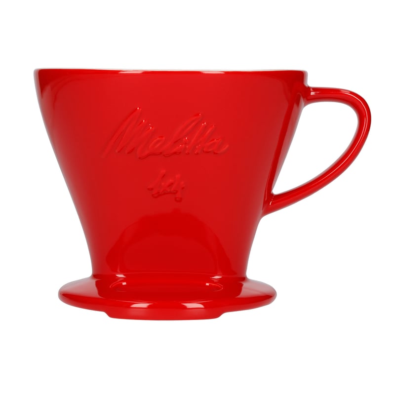 Zdjęcia - Serwis do herbaty Melitta porcelanowy dripper do kawy 1x4 - Czerwony 6763135 