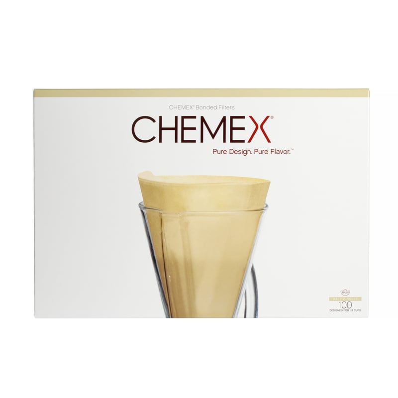 Фото - Аксесуар для кавомашин Chemex  Filtry papierowe brązowe, niezłożone 3 filiżanki FP-2N 
