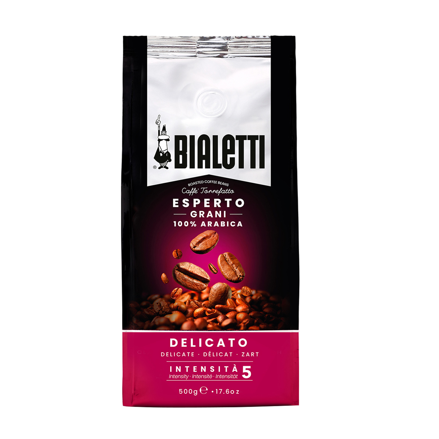 Zdjęcia - Kawa Bialetti Esperto Grani Delicato 500g 096080390 