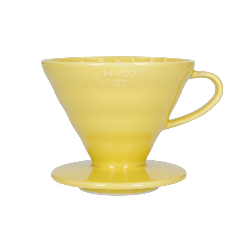 Zdjęcia - Serwis do herbaty HARIO ceramiczny Drip V60-02 Żółty VDC-02-YEL-EX 