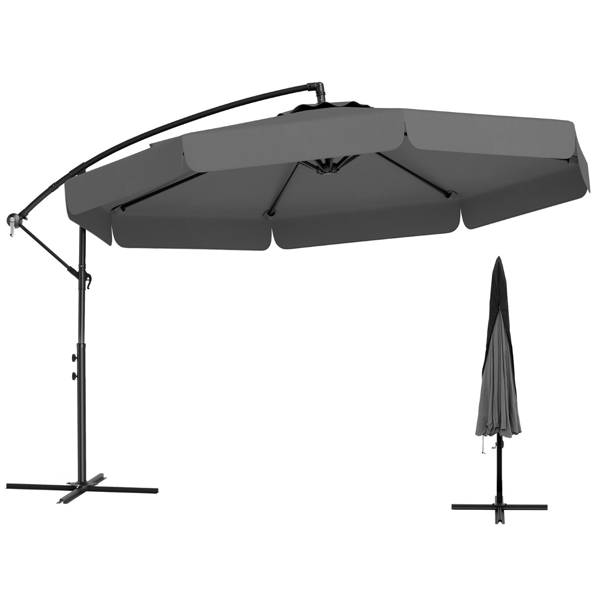 Parasol ogrodowy 305 cm z pokrowcem